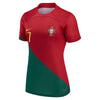 Women's Replica Nike Ronaldo Portugal Home Jersey 2022