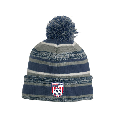 Soccer Stars United New York New Era Sideline Bobble Beanie Navy