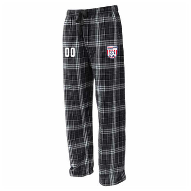 Soccer Stars United Wichita Flannel Plaid Pajama Pant Black/White