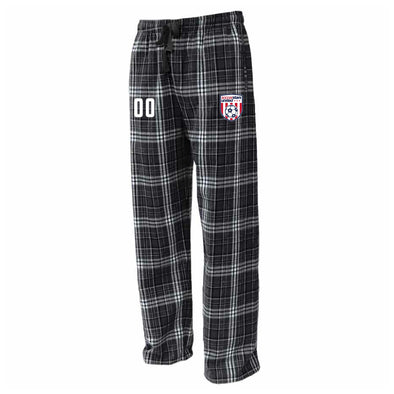 Soccer Stars United Miami Flannel Plaid Pajama Pant Black/White