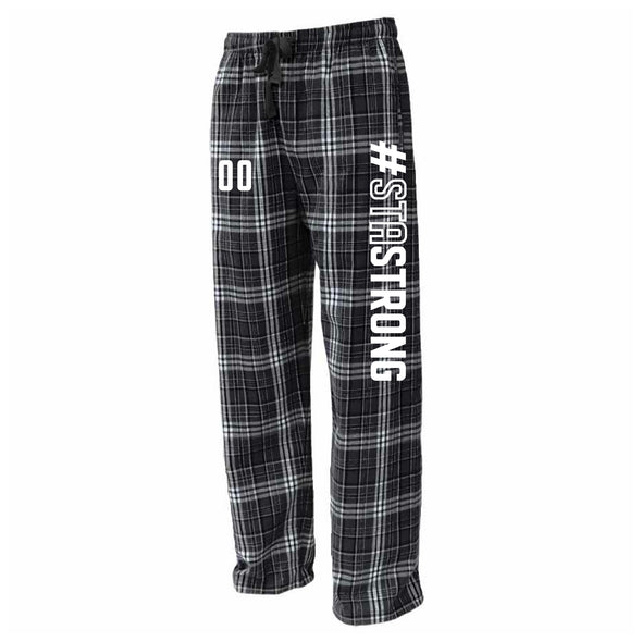 STA Mount Olive Premier Flannel Plaid Pajama Pant Black/White