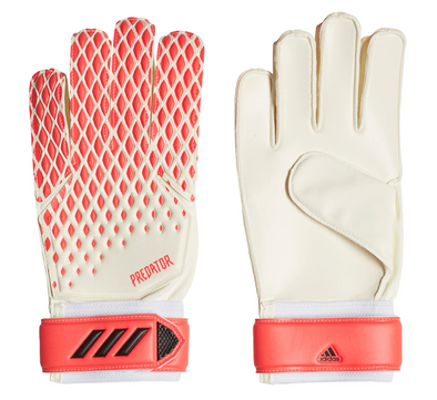 adidas Predator 20 Junior Goalkeeper Gloves - White/Pop