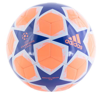adidas 20 Finale Club Soccer Ball - Coral/Royal/Sky Tint