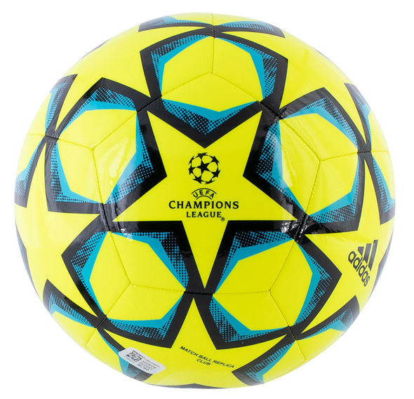 adidas 20 Finale Club Soccer Ball - SolarYellow/Black/SignalCyan