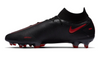 Nike Phantom GT Elite DF FG Firm Ground Soccer Cleat - Black/Dark Smoke Grey/Chile Red