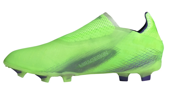 adidas X Ghosted+ FG JUNIOR Firm Ground Soccer Cleat - Signal Green/Energy Ink/Semi Solar Slime