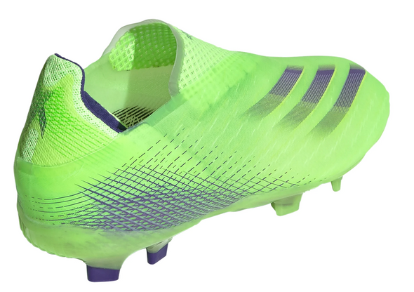 adidas X Ghosted+ FG JUNIOR Firm Ground Soccer Cleat - Signal Green/Energy Ink/Semi Solar Slime