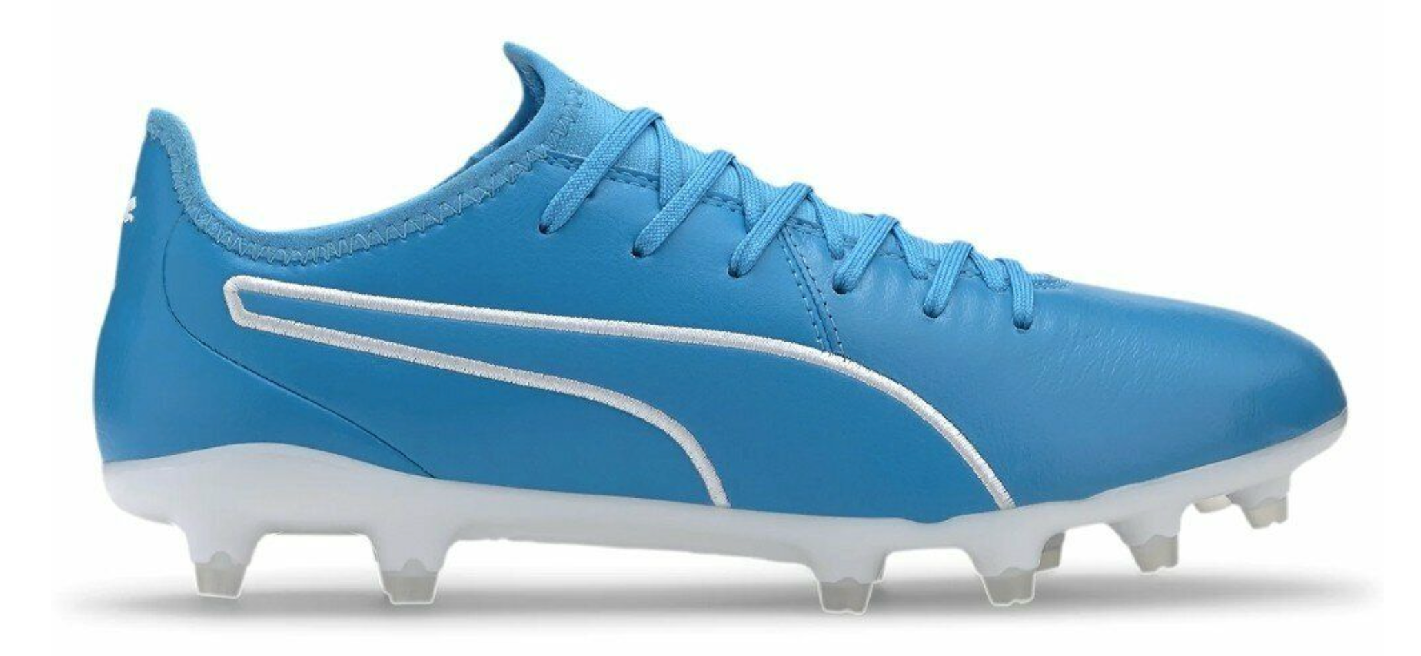 Puma King Pro Firm Ground Soccer Cleat Luminous Blue White