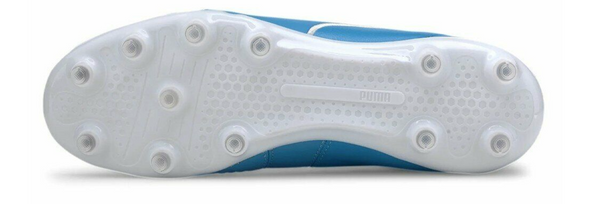 Puma King Pro Firm Ground Soccer Cleat - Luminous Blue/White