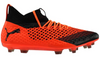 Puma FUTURE 2.1 NETFIT FG/AG Firm Ground Soccer Cleat - Black/Orange