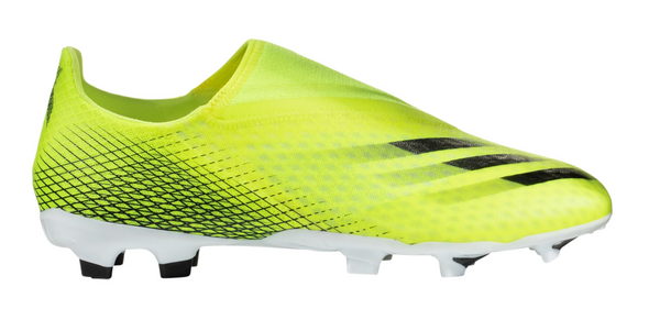 adidas X Ghosted.3 Laceless Firm Ground Cleat - Solar Yellow/Core Black/Team Royal Blue