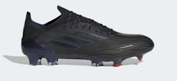 adidas X Speedflow .1 Firm Ground Cleats - Core Black/Sonic Ink/Solar Yellow