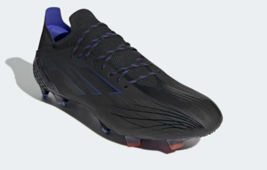 adidas X Speedflow .1 Firm Ground Cleats - Core Black/Sonic Ink/Solar Yellow