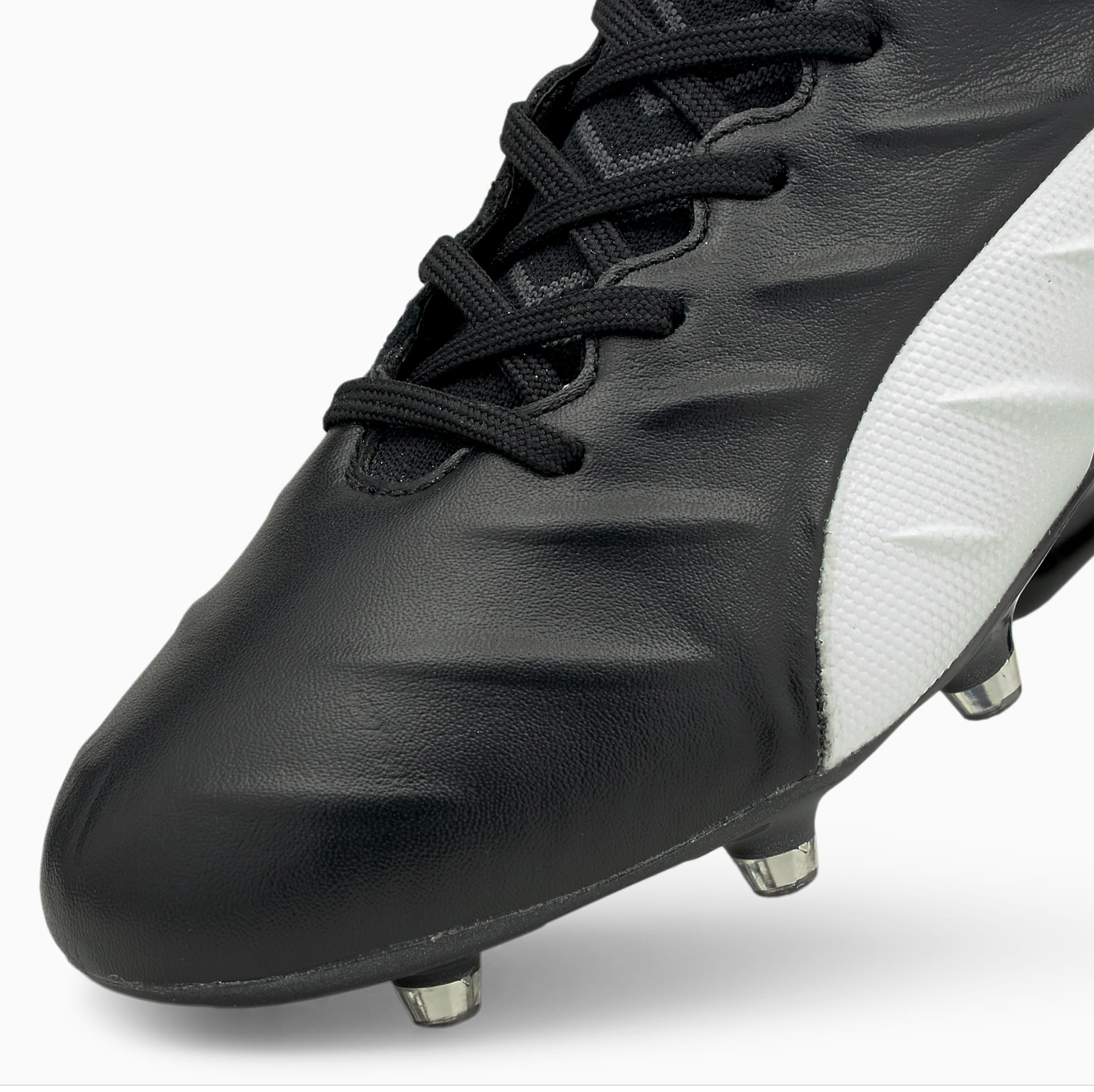 Puma King Platinum 21 Firm Ground Soccer Cleat Puma Black Puma White 106478 01 Soccer Zone USA