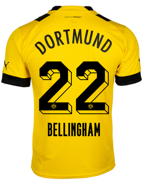 Men's Replica Puma Bellingham Borussia Dortmund Home Jersey 22/23