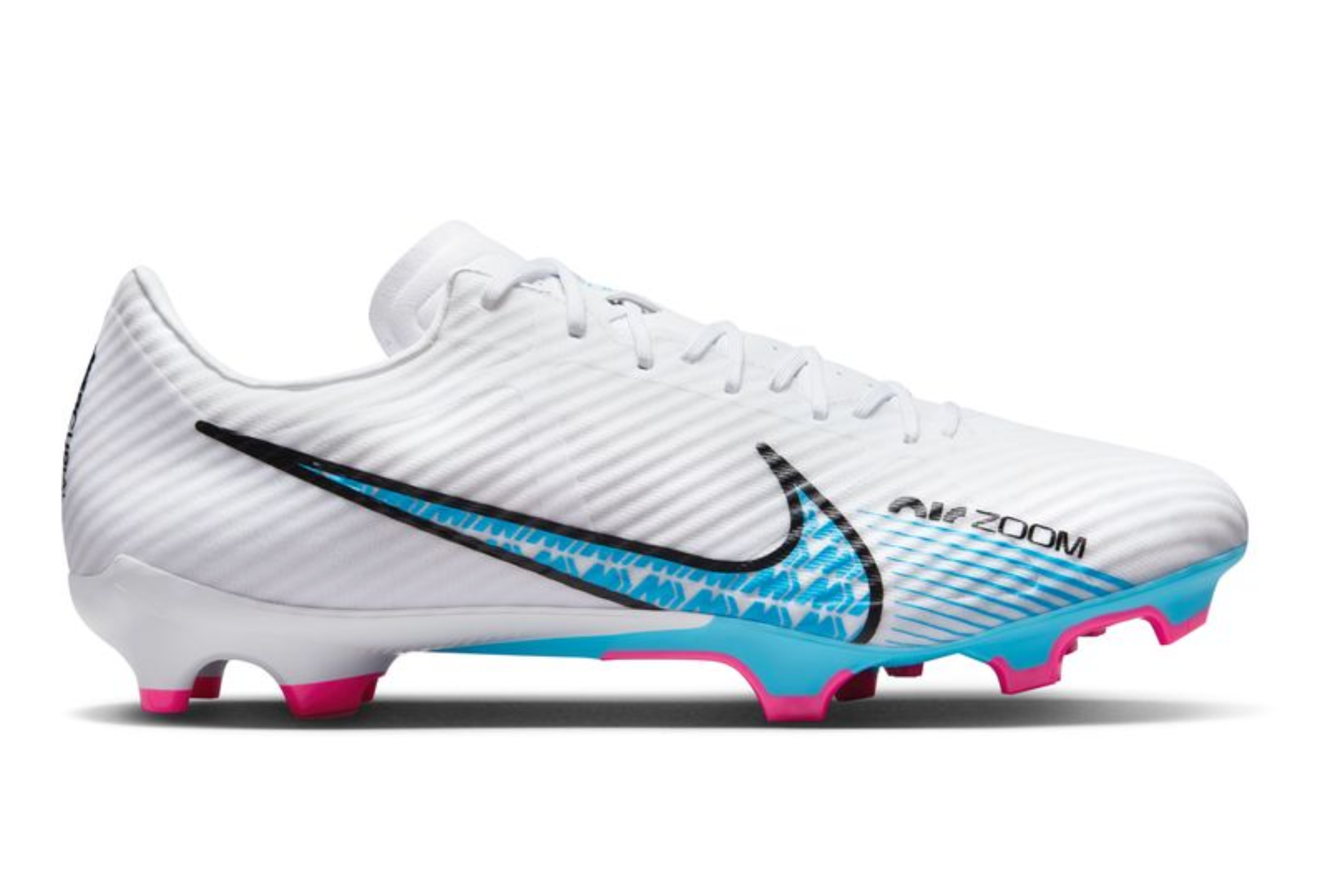 Nike Air Zoom Mercurial Vapor 15 Academy Soccer Cleat - White/Blue/Black/Hot Punch DJ5631-146 – Soccer Zone USA