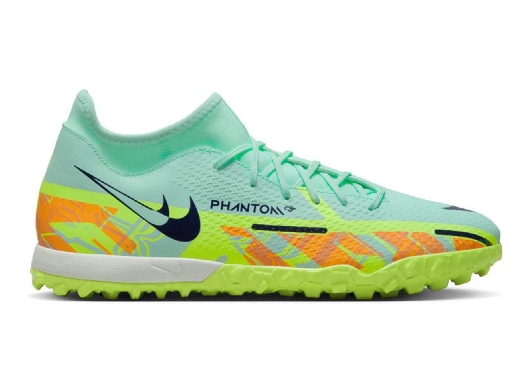 Nike orange 2025 and green shoes