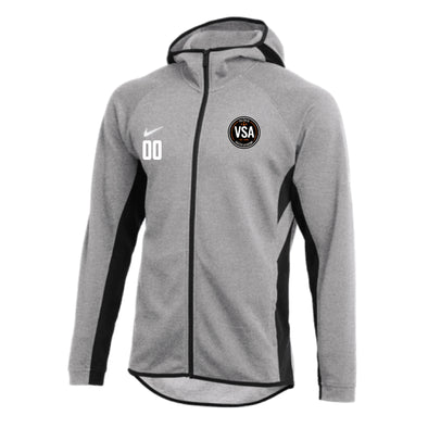 Valencia Nike Showtime Full-Zip Hoodie Grey