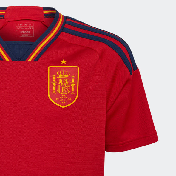 Kid's Replica adidas Spain Home Jersey 2022