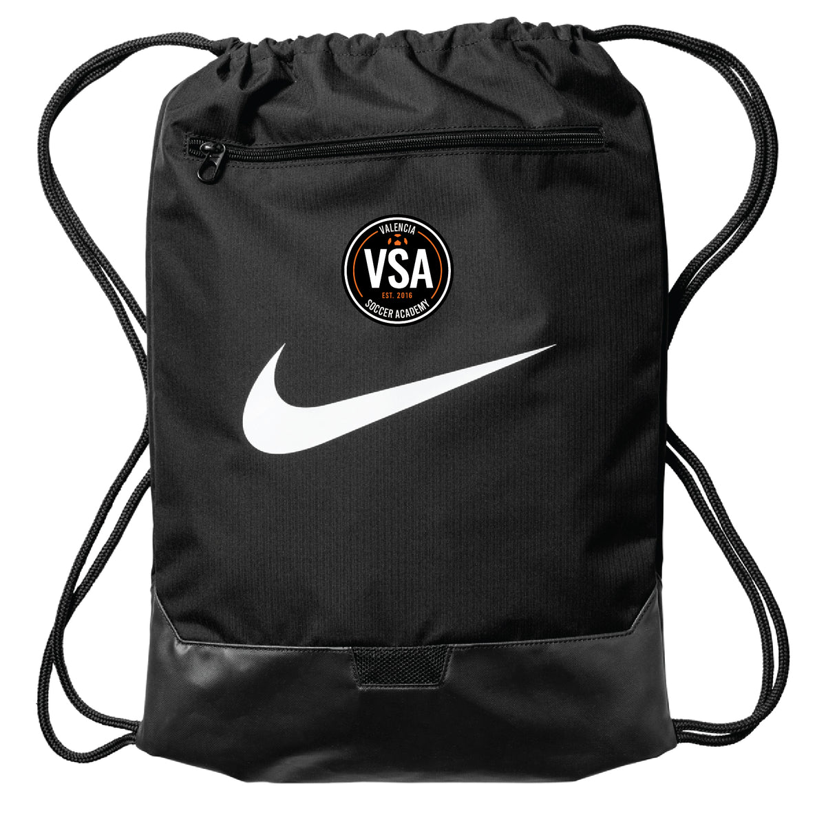 Valencia Nike Brasilia String Bag Black Soccer Zone USA