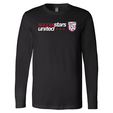 Soccer Stars United Wichita Supporters Long Sleeve Triblend T-Shirt in Black - Youth/Adult