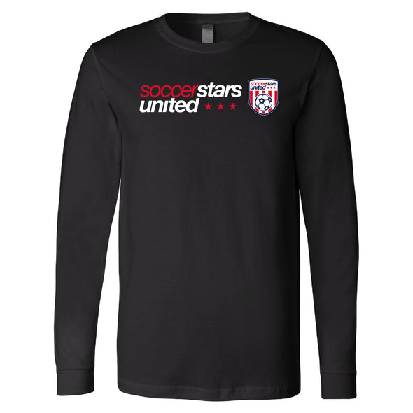 Soccer Stars United Miami Supporters Long Sleeve Triblend T-Shirt in Black - Youth/Adult