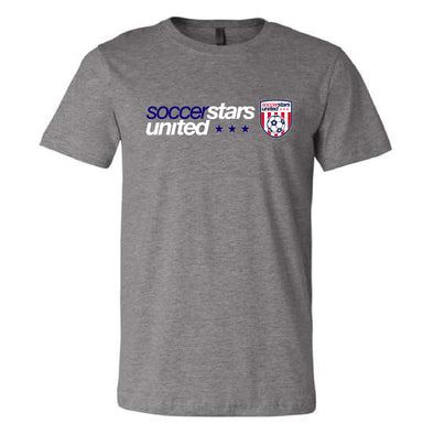 Soccer Stars United Miami Supporters Short Sleeve Triblend Grey T-Shirt - Youth/Men's/Women's