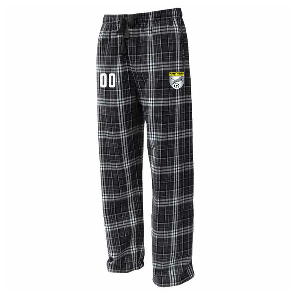 Wayne Panthers Flannel Plaid Pajama Pant Black/White