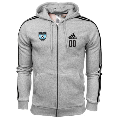 Weston FC Boys Future Elite Three Stripe Fleece Hoodie - Grey