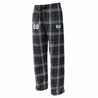 Weston FC Boys Reserves Flannel Plaid Pajama Pant Black/White