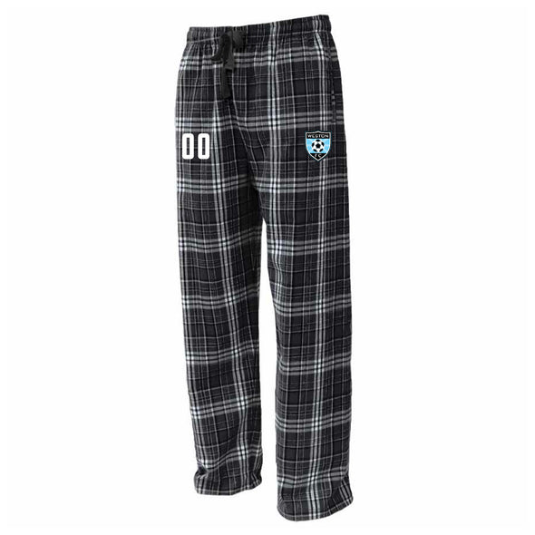 Weston FC MLS Next Flannel Plaid Pajama Pant Black/White