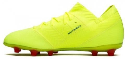 adidas Nemeziz 18.1 Junior Firm Ground Soccer Cleat - Yellow/Red/Blue