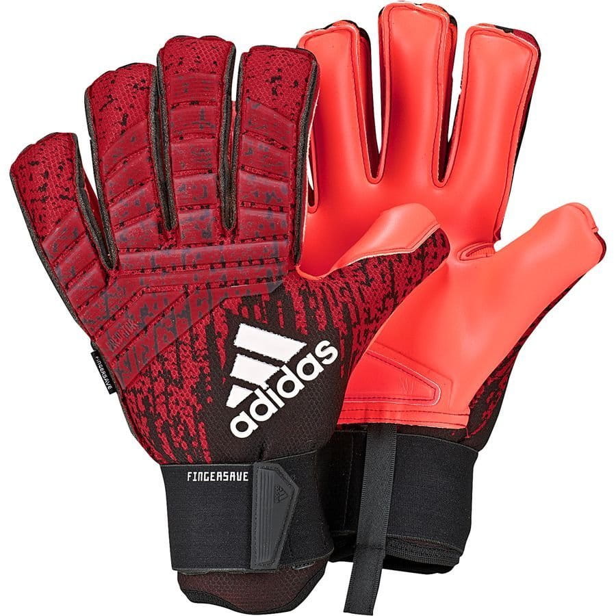 ligero engranaje Algún día adidas Predator Pro Fingersave Gloves - Red/Black DN8584 – Soccer Zone USA