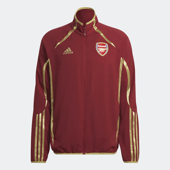 adidas 21-22 Arsenal FC Teamgeist Woven Jacket - Noble Maroon