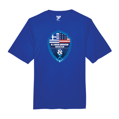 NY Greek American FAN Team365 Poly Tee Royal