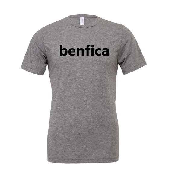 Benfica AZ (Club Name) Bella + Canvas Short Sleeve Triblend T-Shirt Grey