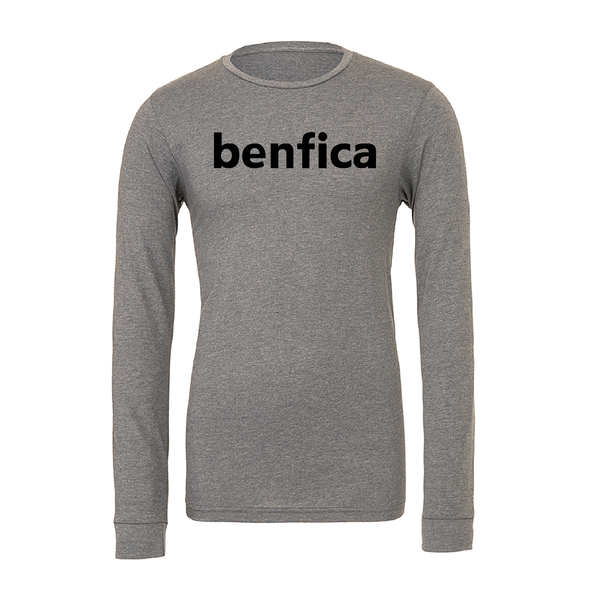 Benfica AZ Seniors (Club Name) Bella + Canvas Long Sleeve Triblend T-Shirt Grey