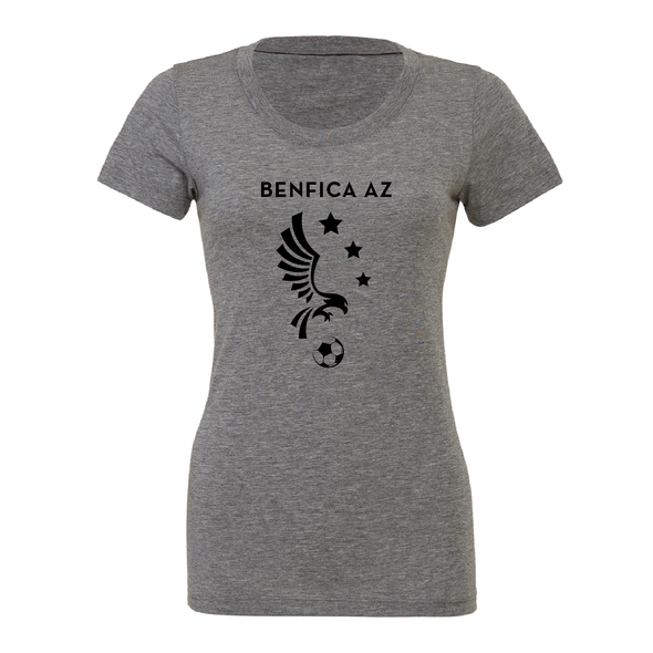 Benfica AZ Seniors (Logo) Bella + Canvas Short Sleeve Triblend T-Shirt Grey