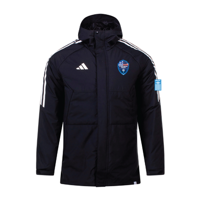 NY Greek American FAN adidas Condivo 22 Stadium Parka Jacket Black