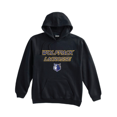 Wolfpack Lacrosse FAN Pennant Super 10 Hoodie Black