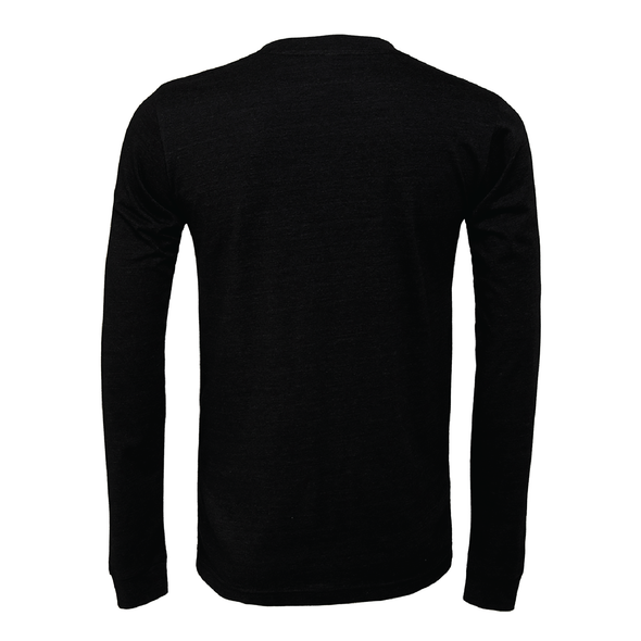 Brazilian Soccer Training (Club Name) Bella + Canvas Long Sleeve Triblend T-Shirt Heather Black