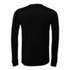 Plainview Old Bethpage (Club Name) Bella + Canvas Long Sleeve Triblend T-Shirt Heather Black