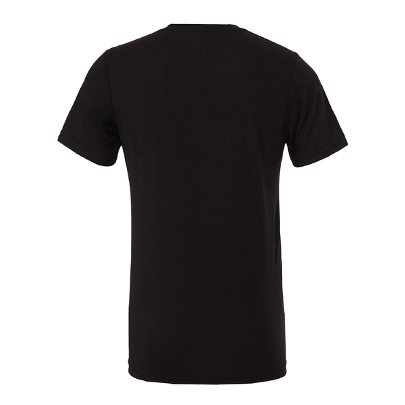 Plainview Old Bethpage (Logo) Bella + Canvas Short Sleeve Triblend T-Shirt Solid Black