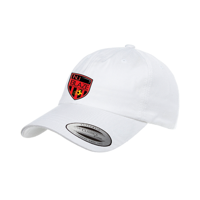 NJ Blaze Yupoong Cotton Twill Dad Cap White