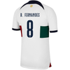 Men's Replica Nike Bruno Fernandes Portugal Away Jersey 2022