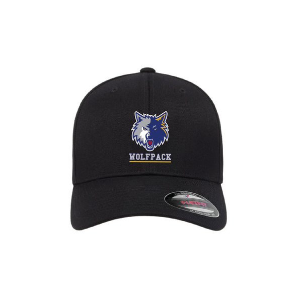 Wolfpack Football Flexfit Wool Blend Fitted Cap Black