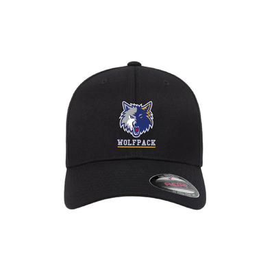 Wolfpack Basketball Flexfit Wool Blend Fitted Cap Black