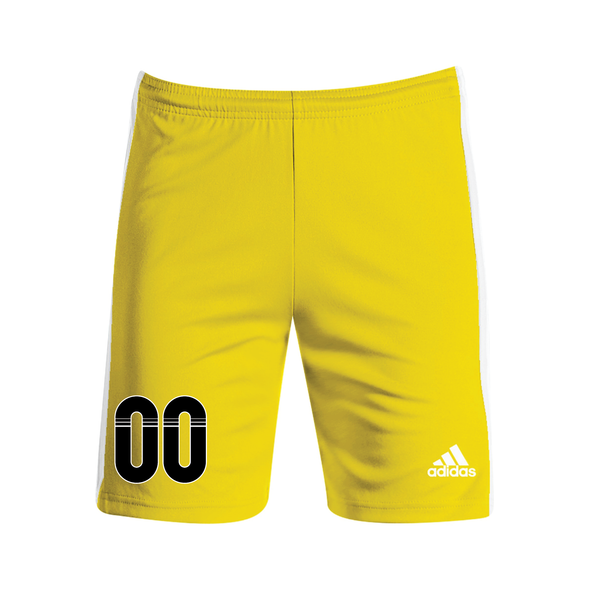 Weston FC Girls Future Premier adidas Squadra 21 Goalkeeper Shorts Yellow
