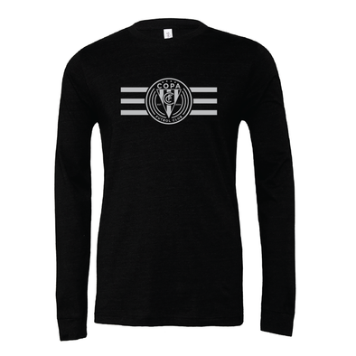 FC Copa (Logo) Bella + Canvas Long Sleeve Triblend T-Shirt Heather Black