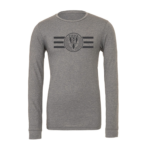 FC Copa (Logo) Bella + Canvas Long Sleeve Triblend T-Shirt Grey